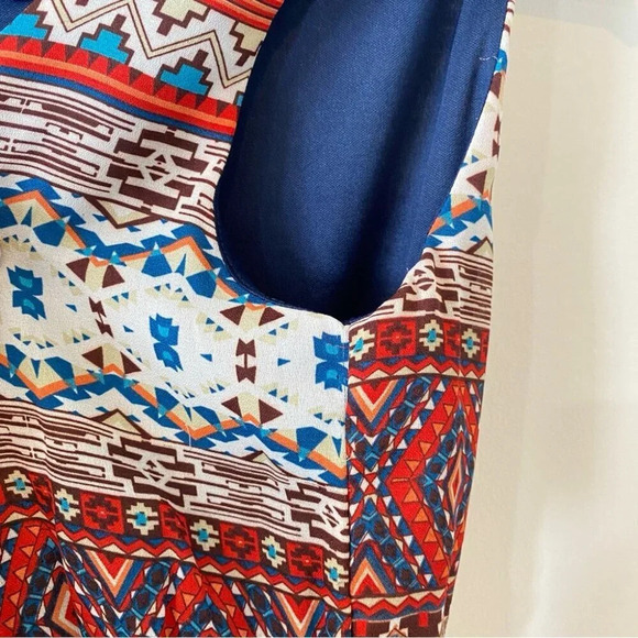 Jolie Boho Aztec Print Summer Dress Size 6 - Picture 5 of 17